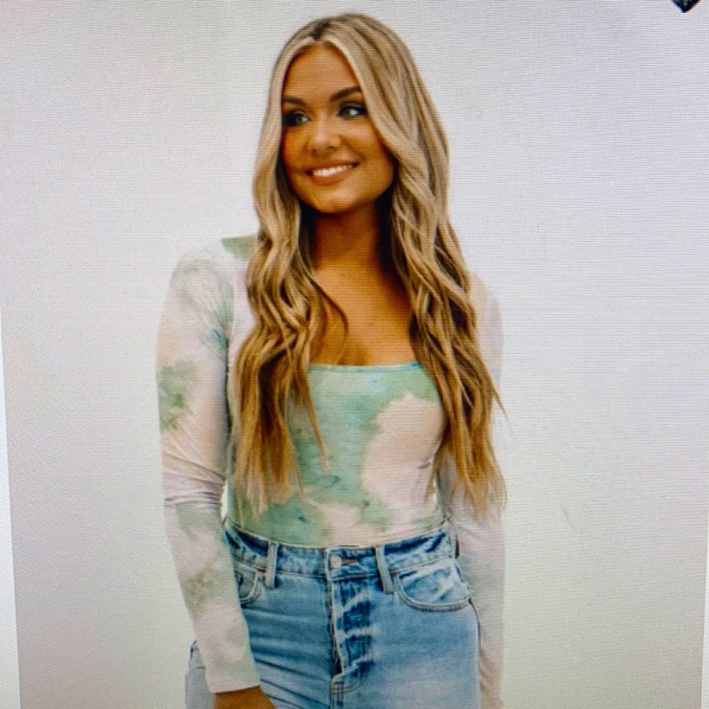 Safe Long Sleeve TieDye Bodysuit from Lane201